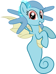 Size: 4014x5273 | Tagged: safe, artist:benybing, merpony, pony, crossover, horsea, pokémon, ponified, simple background, solo, transparent background