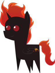 Size: 5101x6752 | Tagged: safe, artist:cosmiceclipsed, oc, oc only, oc:hemi blaze, alicorn, pony, alicorn oc, cutie mark, fire, pointy ponies, simple background, transparent background