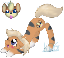 Size: 995x903 | Tagged: safe, artist:mondlichtkatze, pony, crossover, cute, growlithe, pokémon, ponified, simple background, solo, transparent background