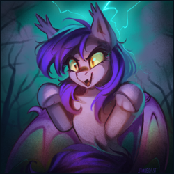 Size: 3000x3000 | Tagged: safe, artist:share dast, oc, oc only, oc:gabriel, bat pony, pony, bat pony oc, solo