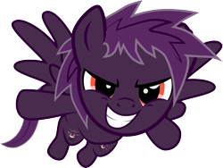 Size: 7918x5949 | Tagged: safe, artist:benybing, pony, crossover, gengar, pokémon, ponified, simple background, solo, transparent background