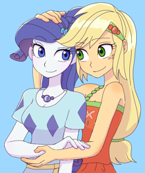 Size: 2141x2550 | Tagged: safe, artist:haibaratomoe, applejack, rarity, better together, equestria girls, spring breakdown, cute, daaaaaaaaaaaw, female, jackabetes, lesbian, raribetes, rarijack, shipping, sleeveless