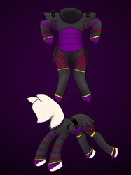 Size: 500x667 | Tagged: safe, artist:theg3stalt, derpibooru import, pony, armor, ask corrupted twilight sparkle, clothes, dark, mannequin, outfit, tumblr