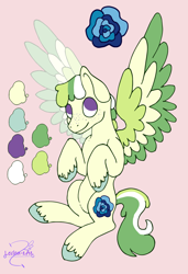 Size: 1356x1987 | Tagged: safe, artist:lechu-zaz, oc, oc:rosel piaster, pegasus, pony