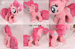 Size: 2000x1316 | Tagged: safe, artist:nakedskull, pinkie pie, pony, irl, photo, plushie, solo