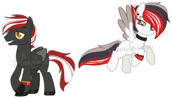 Size: 1280x733 | Tagged: safe, artist:ipandacakes, artist:katnekobase, oc, pegasus, pony, base used, custom, female, flying, hoofband, male, mare, porsche, porsche 919 hybrid evo, simple background, stallion, toyota, toyota ts050 lmp1 hybrid, transparent background, watermark