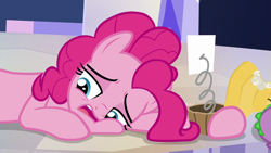 Size: 1920x1080 | Tagged: safe, screencap, pinkie pie, spike, dragon, earth pony, pony, the last laugh, cutie map, winged spike