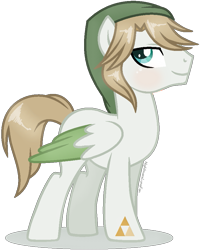 Size: 725x904 | Tagged: safe, artist:nightmarelunafan, artist:twiily-bases, pony, base used, crossover, link, ponified, simple background, the legend of zelda, the legend of zelda: twilight princess, transparent background