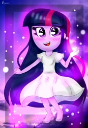 Size: 1280x1852 | Tagged: safe, artist:noreenthedramaqueen, twilight sparkle, equestria girls, barefoot, feet, solo