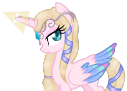 Size: 897x641 | Tagged: safe, artist:nightmarelunafan, artist:sakyas-bases, alicorn, pony, base used, crossover, ponified, princess zelda, simple background, solo, the legend of zelda, the legend of zelda: skyward sword, transparent background