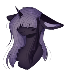 Size: 1062x1221 | Tagged: safe, artist:frost-rime, oc, pony, unicorn, bust, female, mare, portrait, simple background, solo, transparent background