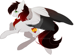 Size: 1024x751 | Tagged: safe, artist:ruaniamh, oc, oc:fire blaze, pony, deviantart watermark, green eyes, obtrusive watermark, pegasus oc, simple background, transparent background, watermark