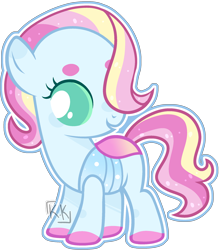 Size: 2064x2360 | Tagged: safe, artist:kurosawakuro, oc, changepony, hybrid, base used, female, filly, magical lesbian spawn, offspring, parent:coconut cream, parent:ocellus, simple background, solo, transparent background