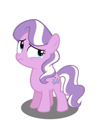 Size: 4000x5270 | Tagged: safe, artist:asrafpie, edit, diamond tiara, earth pony, pony, accessory-less edit, female, filly, looking back, looking up, missing accessory, solo, vector, vector edit