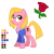 Size: 504x504 | Tagged: safe, artist:lissystrata, pony, clothes, crossover, doctor who, hoodie, ponified, reference sheet, rose tyler, solo