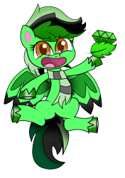 Size: 1200x1700 | Tagged: safe, artist:diamondgreenanimat0, oc, oc:diamond green, pegasus, pony, my little pony: pony life, clothes, scarf, simple background, solo, transparent background