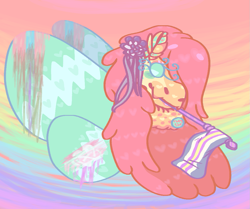 Size: 1161x969 | Tagged: safe, artist:sweethoneymelody, fluttershy, insect, moth, mothpony, pegasus, pony, asexual, flutters, gender headcanon, nonbinary, polyamorous, polyamory, pride, pride flag, pride ponies, shy, solo, trans, transgender