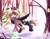 Size: 5102x3961 | Tagged: safe, artist:airiniblock, derpibooru import, oc, oc only, bird, squirrel, absurd resolution, clothes, commission, female, forest, glowing hooves, rcf community, robin, scarf, snow, snowfall, solo, tree, unknown species, unshorn fetlocks