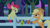 Size: 3840x2160 | Tagged: safe, derpibooru import, screencap, apple bloom, applejack, earth pony, pony, going to seed, applejack's hat, bedroom eyes, cowboy hat, female, fence, hat, lidded eyes, mare, night, ponytail, siblings, sisters, smiling, smirk, smug, smugjack, stetson