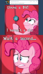 Size: 640x1100 | Tagged: safe, artist:j-brony, artist:jrrhack, pinkie pie, pony, ask tickled pinkie, d20, pun, solo