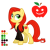Size: 504x504 | Tagged: safe, artist:lissystrata, pony, amy pond, clothes, crossover, doctor who, jacket, leather jacket, ponified, reference sheet, shirt, solo, t-shirt
