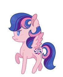 Size: 646x791 | Tagged: safe, artist:kittystar614, oc, oc only, oc:galaxy guard, pegasus, pony, kindverse, offspring, parent:flash sentry, parent:twilight sparkle, parents:flashlight, solo