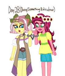 Size: 825x968 | Tagged: safe, artist:ktd1993, gloriosa daisy, vignette valencia, equestria girls, 30 day otp challenge, female, gloriette, hand cuffs, lesbian, shipping