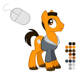 Size: 504x504 | Tagged: safe, artist:lissystrata, pony, crossover, doctor who, mickey smith, ponified, reference sheet, simple background, solo, transparent background