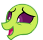 Size: 43x40 | Tagged: safe, thorax, changedling, changeling, emoticon, grin, king thorax, mlpforums, nervous, nervous grin, open mouth, picture for breezies, simple background, smiling, solo, transparent background