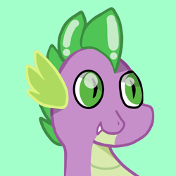 Size: 1080x1080 | Tagged: safe, artist:bbluna, spike, dragon, bust, male, solo