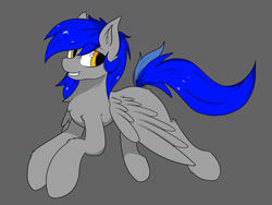 Size: 1280x960 | Tagged: safe, artist:llhopell, oc, oc:hope(llhopell), pegasus, pony, male, simple background, smiley face, solo, stallion