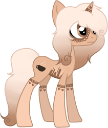 Size: 453x536 | Tagged: safe, artist:sararini, derpibooru import, oc, oc:chamomile cream, pony, unicorn, clothes, female, mare, simple background, socks, solo, transparent background