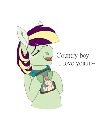 Size: 548x660 | Tagged: safe, artist:echabi, oc, oc only, oc:cursive quill, oc:pristine melody, earth pony, pony, female, kindverse, magical lesbian spawn, male, offspring, parent:applejack, parent:coco pommel, parent:coloratura, parent:trenderhoof, parents:rarajack, parents:trenderpommel, photo, straight, vine