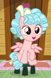 Size: 458x698 | Tagged: safe, screencap, cozy glow, pegasus, pony, marks for effort, clubhouse, cozybetes, cropped, crusaders clubhouse, cute, female, filly, solo