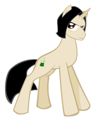 Size: 5433x6850 | Tagged: safe, artist:zackira, pony, crossover, harry potter, ponified, severus snape, simple background, solo, transparent background