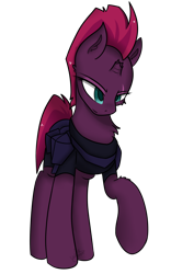 Size: 1000x1600 | Tagged: safe, artist:llhopell, fizzlepop berrytwist, tempest shadow, pony, unicorn, armor, broken horn, cheek fluff, chest fluff, cute, horn, leg fluff, no catchlights, simple background, solo, tempestbetes, transparent background