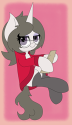 Size: 1558x2701 | Tagged: safe, artist:mrneo, oc, oc:solaria, pony, unicorn, glasses, ruler, solo