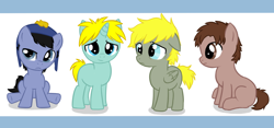 Size: 1442x675 | Tagged: safe, artist:fire-girl872, pony, butters stotch, clyde donovan, craig tucker, crossover, ponified, south park, tweek tweak