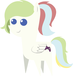Size: 5603x5856 | Tagged: safe, artist:cosmiceclipsed, derpibooru exclusive, oc, oc only, oc:gamer beauty, pony, female, mare, pointy ponies, simple background, solo, transparent background, wings
