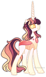 Size: 1012x1672 | Tagged: safe, artist:kurosawakuro, oc, oc:floral sun, changepony, hybrid, base used, female, offspring, parent:princess celestia, parent:thorax, parents:thoralestia, simple background, solo, transparent background