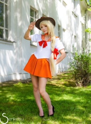 Size: 764x1046 | Tagged: safe, artist:annemcosplay, derpibooru import, applejack, human, clothes, cosplay, costume, irl, irl human, photo, sailor moon, sailor scout