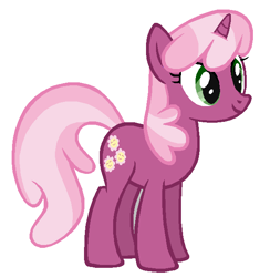 Size: 597x612 | Tagged: safe, artist:abealy2, cheerilee, pony, unicorn, female, looking at you, mare, race swap, simple background, solo, white background