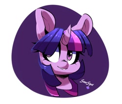 Size: 1024x868 | Tagged: safe, artist:sourspot, twilight sparkle, pony, abstract background, bust, circle background, cute, portrait, solo, twiabetes