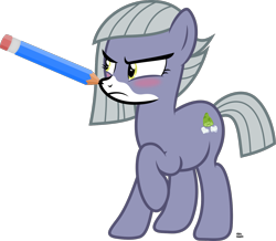 Size: 1475x1287 | Tagged: safe, artist:anime-equestria, limestone pie, earth pony, pony, angry, blushing, cute, drawing, female, limabetes, mare, pencil, raised hoof, simple background, solo, transparent background, vector
