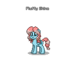Size: 400x400 | Tagged: safe, oc, oc only, oc:fluffy shine, pegasus, pony, pixel art, pony town, simple background, solo, transparent background