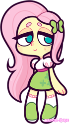 Size: 277x500 | Tagged: safe, artist:magical-horse, fluttershy, equestria girls, clothes, cute, female, miniskirt, no pupils, shoes, shyabetes, simple background, skirt, socks, solo, transparent background