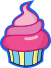 Size: 51x68 | Tagged: safe, cupcake, food, mlpforums, simple background, transparent background