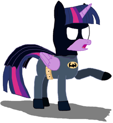 Size: 944x1020 | Tagged: safe, artist:thomaszoey3000, twilight sparkle, twilight sparkle (alicorn), alicorn, batman, clothes, cosplay, costume, crossover