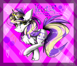 Size: 3500x3000 | Tagged: safe, artist:55xxglai-s-z-s-exx55, oc, oc only, oc:kristik gold, pony, unicorn, abstract background, chest fluff, solo