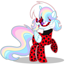 Size: 2872x2592 | Tagged: safe, artist:thesmall-artist, oc, oc:water star, alicorn, pony, base used, clothes, cosplay, costume, male, miraculous ladybug, simple background, solo, stallion, transparent background